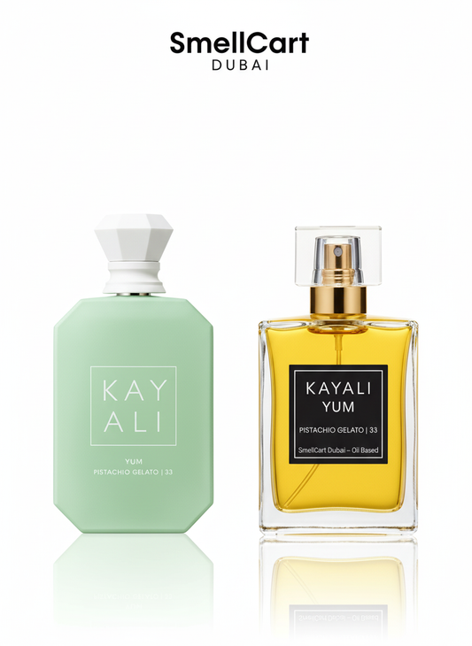 Smellcart Dubai: Kayali Yum Pistachio Gelato | 33 (EDP & Concentrated Oil) 🇦🇪